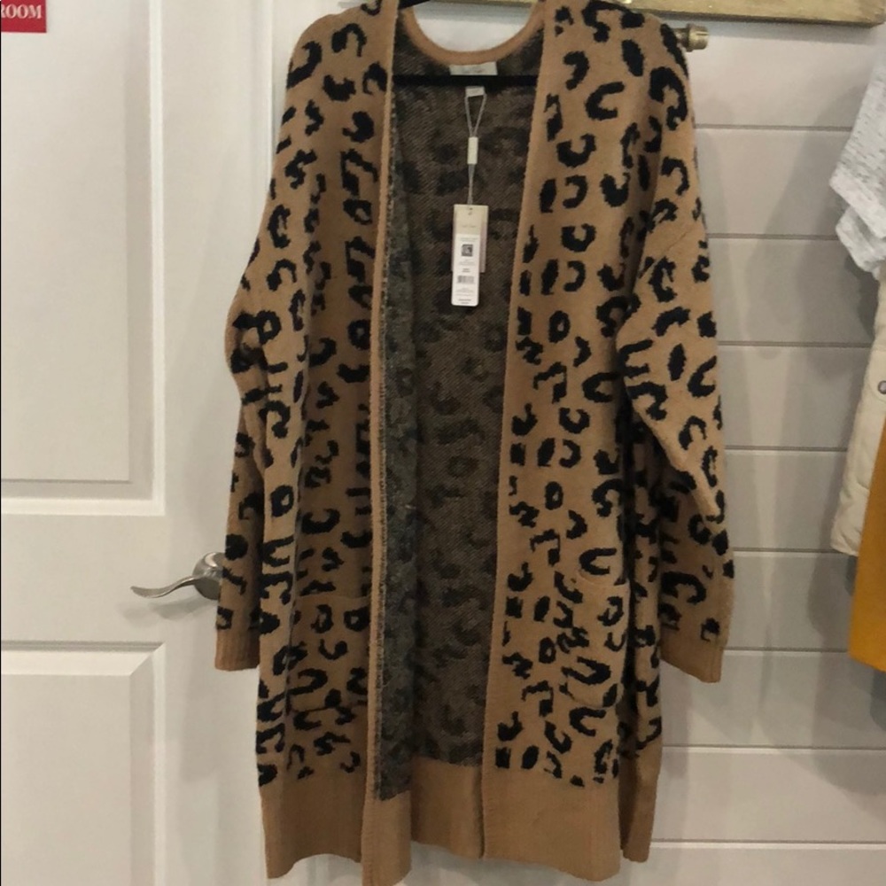 Cheetah Print Cardigan
